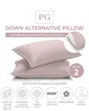 Pillow Gal 2pk Down Alternative Soft Pillow In Pink