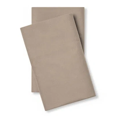 Pillow Guy 100% Cotton Percale Pillowcase - Set Of 2 In Neutral