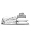 Pillow Guy 600 Thread Count Soft & Smooth White Down Perfect Bundle: Soft & Smooth Sheet 4pc Set