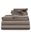 Pillow Guy & Pillow Gal Cool & Crisp Percale 7pc Bundle In Brown
