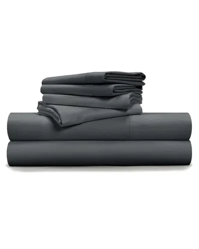Pillow Guy & Pillow Gal Pillow Guy Luxe Soft & Smooth 100% Tencel 6pc Sheet Set In Gray