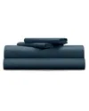 Pillow Guy Classic Cool & Crisp 100% Cotton Percale 4-piece Sheet Set In Blue