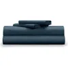 Pillow Guy Classic Cool & Crisp 100% Cotton Percale 4-piece Sheet Set In Pg Blue