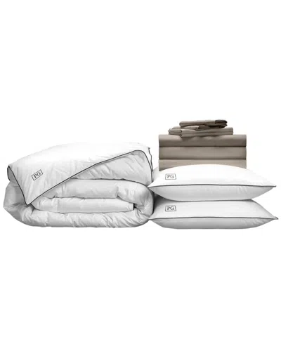 Pillow Guy Classic Cool & Crisp 100% Cotton Percale In Beige