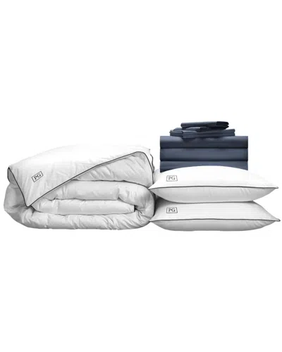 Pillow Guy Classic Cool & Crisp 100% Cotton Percale In Blue