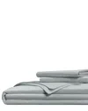 Pillow Guy Classic Cool Crisp 100 Cotton Percale Duvet Cover Set Bedding In Grey