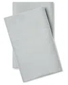 Pillow Guy Classic Cool & Crisp 100% Cotton Percale Pillow Case Set In Grey