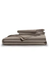 Pillow Guy Classic Cool Crisp Cotton Duvet Set In Sandy Taupe