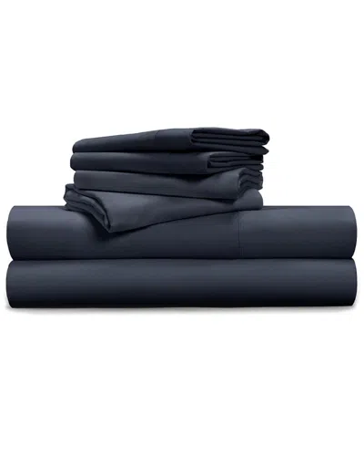 Pillow Guy Luxe Soft & Smooth 100% Tencel 6-piece Sheet Set In Blue