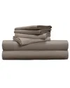 Pillow Guy Luxe Soft & Smooth 100% Tencel 6-piece Sheet Set In Brown