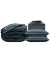 Pillow Guy Luxe Soft & Smooth 100% Tencel, Down-alternative Perfect Bedding Bundle In Blue