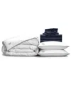 Pillow Guy Luxe Soft & Smooth 100% Tencel , White Down Perfect Bedding Bundle In Blue
