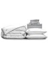 Pillow Guy Luxe Soft & Smooth 100% Tencel , White Down Perfect Bedding Bundle In Grey
