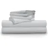 Pillow Guy Luxe Soft 'n Smooth Tencel® Lyocell Sheet Set In Light Grey