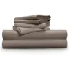 Pillow Guy Luxe Soft & Smooth 100% Tencel 6-piece Sheet Set In Sandy Taupe