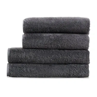 Pillow Guy Plush Hand Towel In Black