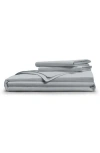 Pillow Guy Soft & Smooth Tencel Duvet Cover 3-piece Set In Light Grey
