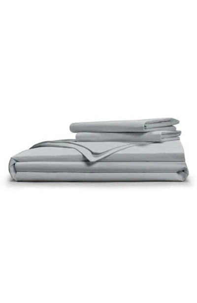 Pillow Guy Soft & Smooth Tencel Duvet Cover 3-piece Set In Light Grey