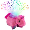 Pillow Pets Colorful Unicorn Plush Sleeptime Lite In Pink