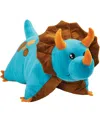 Pillow Pets Dinosaur Stuffed Animal Plush Toy In Medium Blu