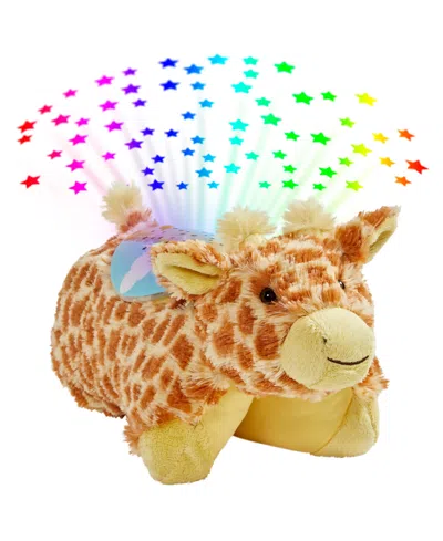 Pillow Pets Signature Jolly Giraffe Plush Sleeptime Lite In Yellow