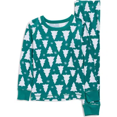 Pillow Talk Kids' Matching Family Merry Trees Long Sleeve Pajamas