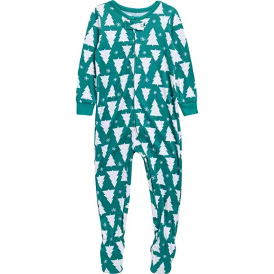 Pillow Talk Matching Family Merry Tree Footed Pajamas