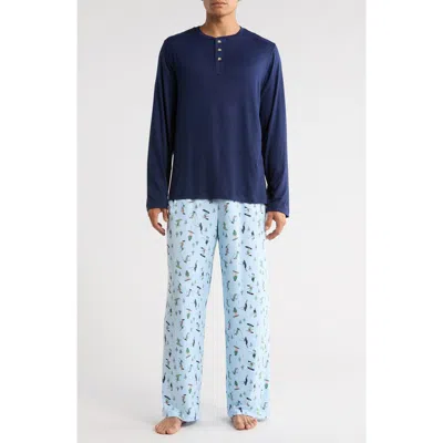 Pillow Talk Matching Family Ski Days Henley Pajamas