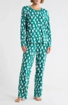 Pillow Talk Merry Trees Long Sleeve Pajamas