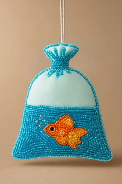 Pillowpia Carnival Fish Ornament In Blue