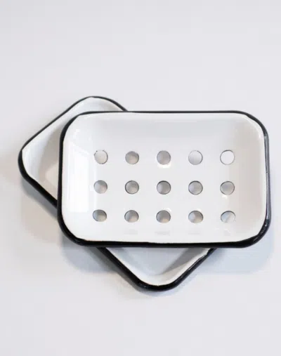 Pillowpia Enamel Soap Dish In White