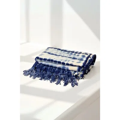 Pillowpia Indigo Shibori Throw