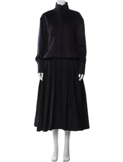 Pre-owned Pilosoule Wool Coat In Black