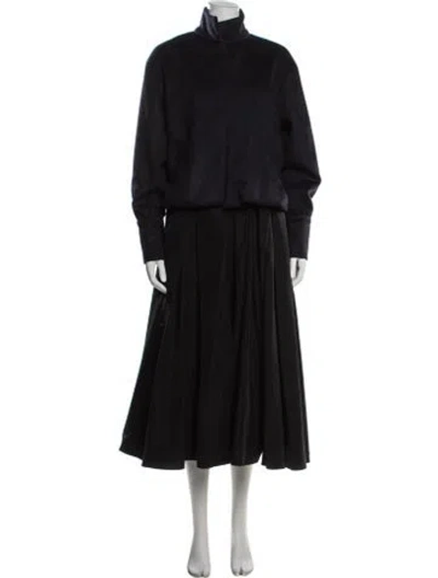 Pre-owned Pilosoule Wool Coat In Black