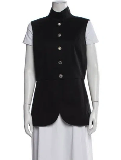 Pre-owned Pilosoule Wool Vest In Black