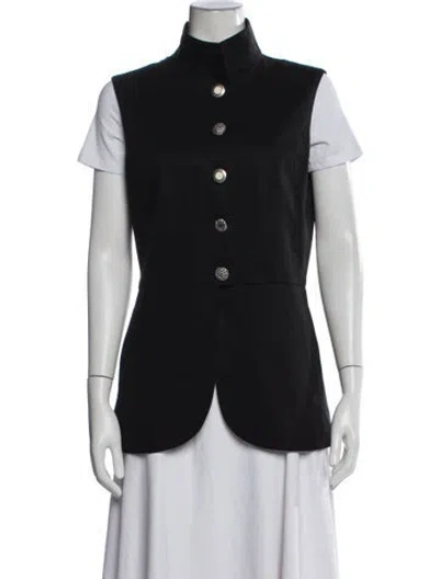 Pre-owned Pilosoule Wool Vest In Black