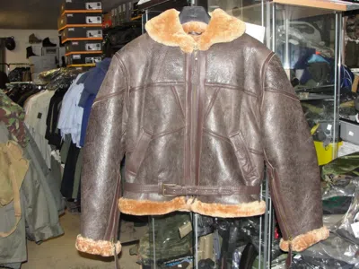 Pre-owned Pilote Raf Leather Jacket  Royal Air Force Bomber Jacket Bomber Ww2 Aviator In Brown