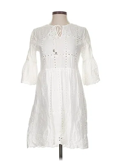 Pre-owned Pilyq Casual Dress In White