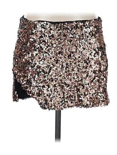 Pre-owned Pilyq Formal Skirt In Gold