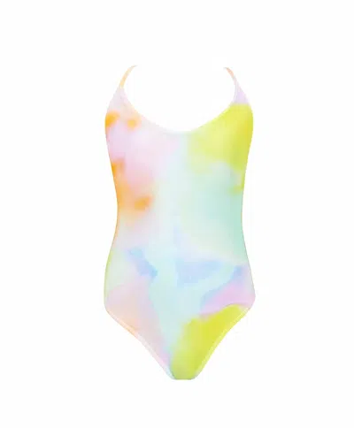 Pilyq Kids' Girl's Juliette One Piece Swimsuit In Blue Multi