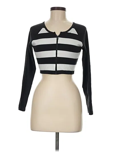 Pre-owned Pilyq Long Sleeve Polo Shirt In Black