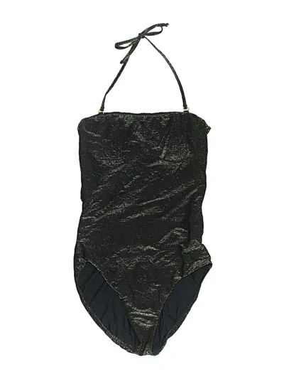 Pre-owned Pilyq Swimsuit Bottoms In Black