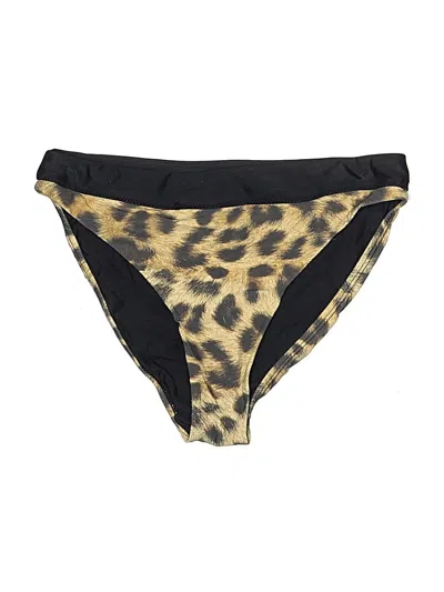 Pre-owned Pilyq Swimsuit Bottoms In Gold