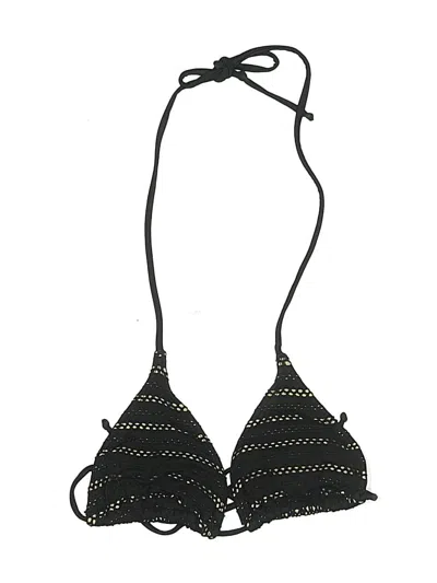 Pre-owned Pilyq Swimsuit Top Black Swimwear