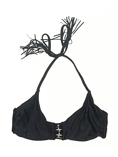 Pre-owned Pilyq Swimsuit Top Black Swimwear