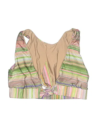 Pre-owned Pilyq Swimsuit Top Pink Swimwear