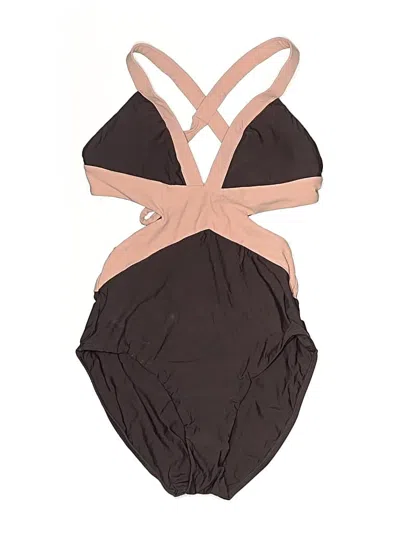 Pre-owned Pilyq Two Piece Swimsuit In Brown