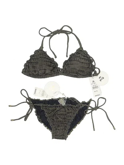 Pre-owned Pilyq Two Piece Swimsuit In Gray