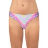 Pilyq Womens Printed Bikini Swim Bottom Separates In Multi