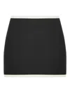 Pilzer Contrasting-trim Mini Skirt In 黑色